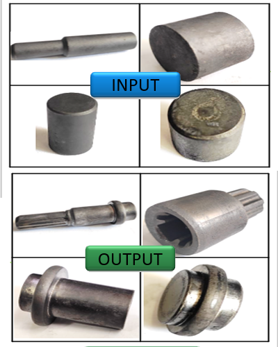 Press Forging Machines – apply slow and continuous pressure.